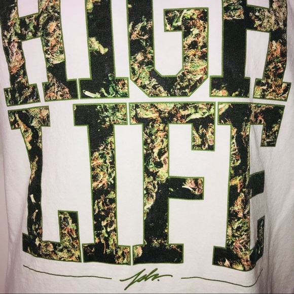 Just Livn In High Life cotton short sleeve tshirt white M - Picture 2 of 5